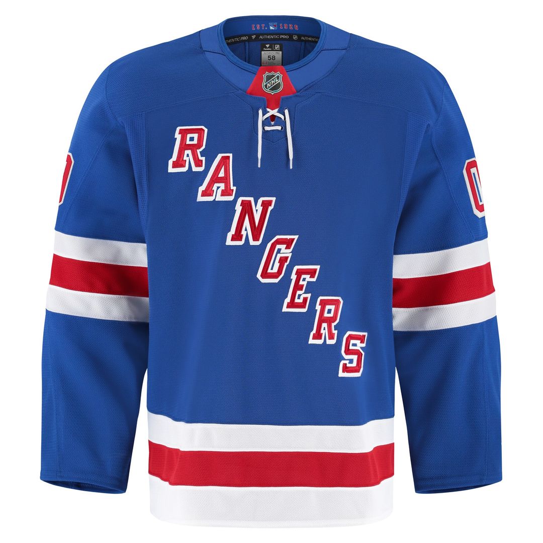 New York Rangers Fanatics Centennial Authentic Pro Custom Jersey - Blue