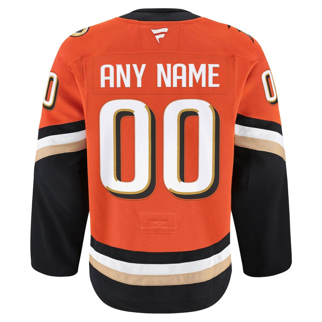 Anaheim Ducks Fanatics Home Authentic Pro Custom Jersey - Orange