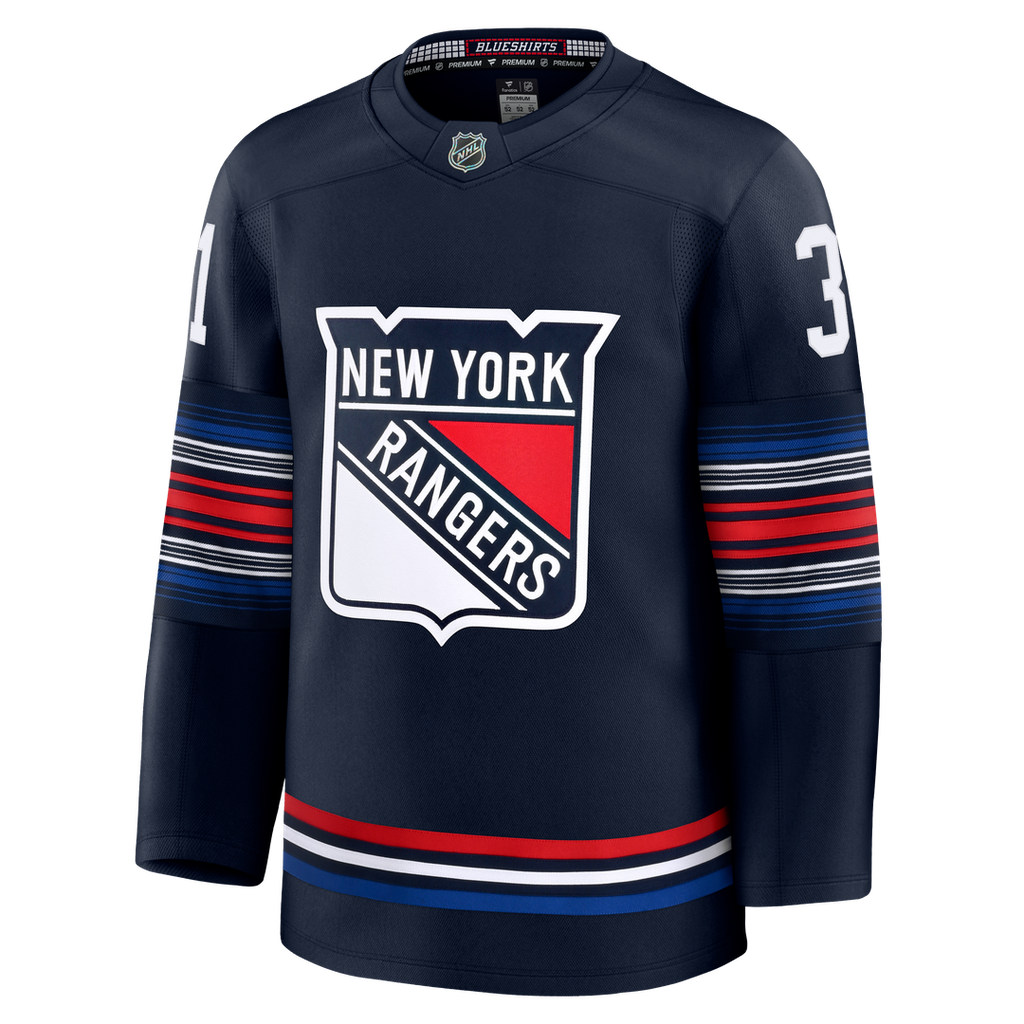 Igor Shesterkin New York Rangers Fanatics Alternate Premium Jersey - Navy