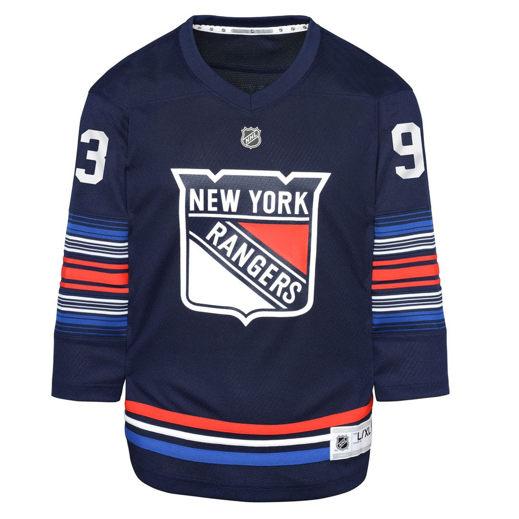 Mika Zibanejad New York Rangers Youth Home Replica Player Jersey - Blue