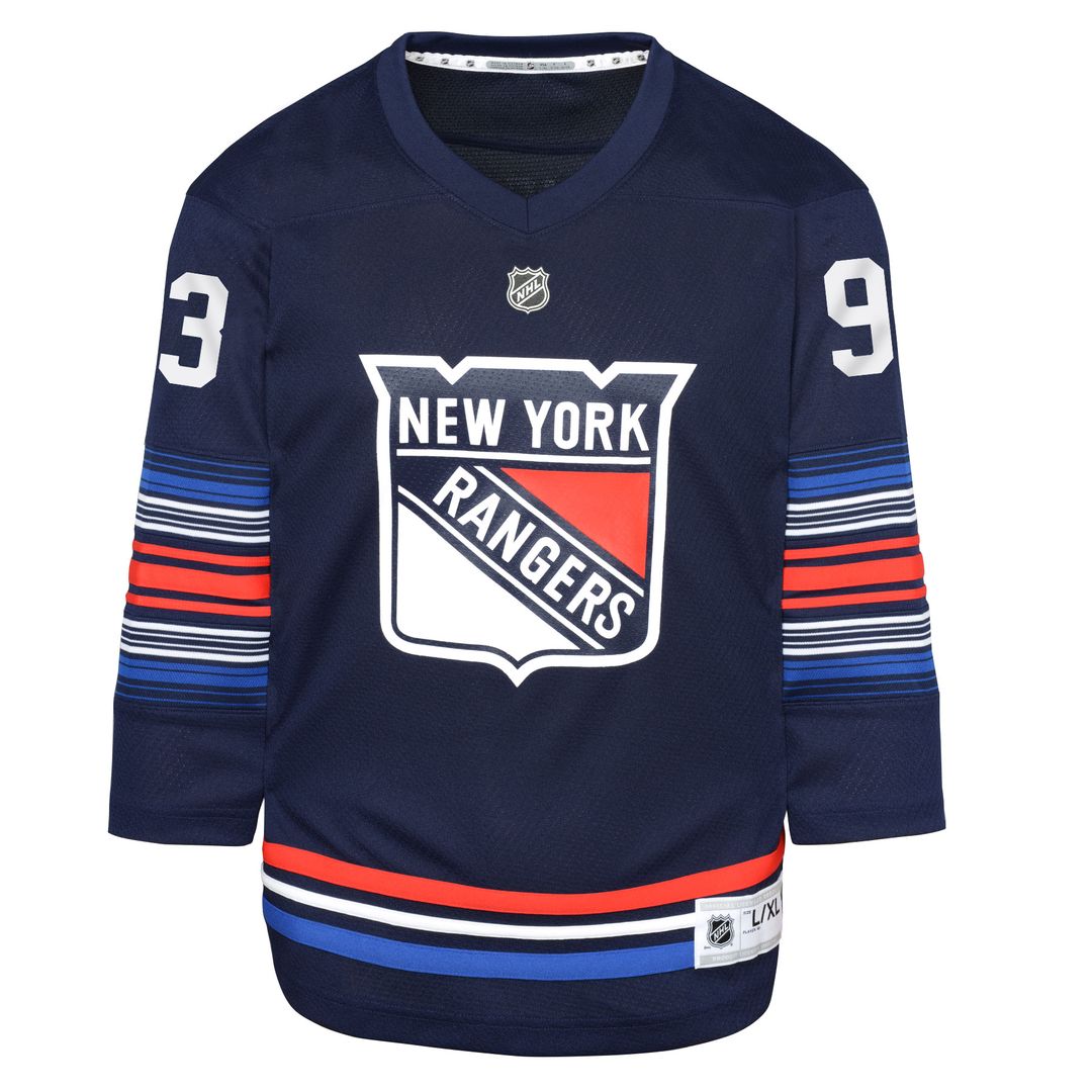 Mika Zibanejad New York Rangers Youth Home Replica Player Jersey - Blue