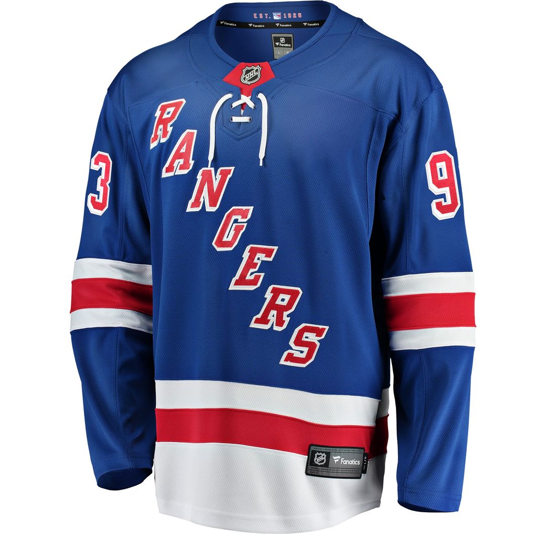 Mika Zibanejad New York Rangers Fanatics Away Premier Breakaway Player Jersey - White