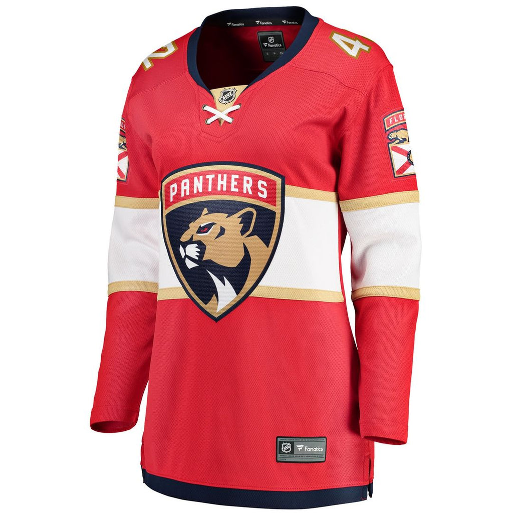 Gustav Forsling Florida Panthers Fanatics Women's Home Breakaway Player Jersey - Red
