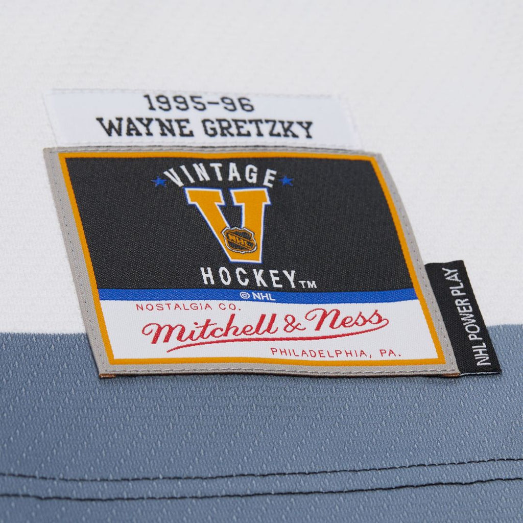 Wayne Gretzky Los Angeles Kings Mitchell & Ness Big & Tall 1995-96 Blue Line 2.0 Jersey - White