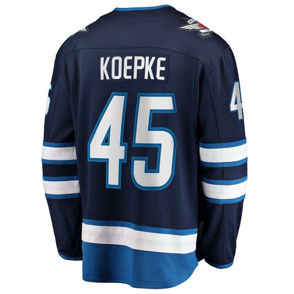 Cole Koepke Winnipeg Jets Fanatics Home Breakaway Jersey - Navy