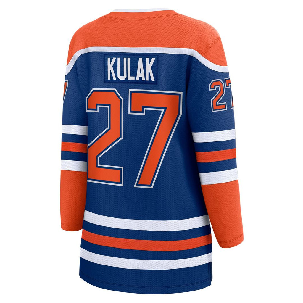 Brett Kulak Edmonton Oilers Fanatics Women's Home Breakaway Player Jersey - Royal