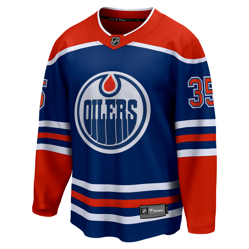 Tristan Jarry Edmonton Oilers Fanatics Home Premier Breakaway Player Jersey - Royal