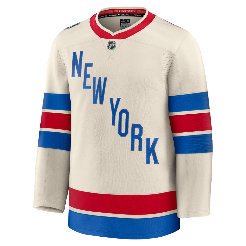 New York Rangers Fanatics 2026 NHL Winter Classic Premium Jersey - Beige