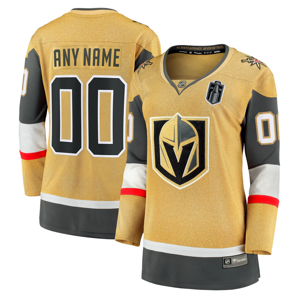 Vegas Golden Knights Fanatics Women's 2026 Stanley Cup Final Breakaway Custom Jersey - Gold