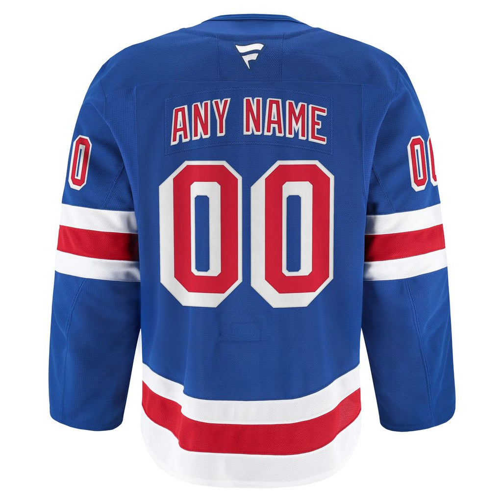 New York Rangers Fanatics Centennial Authentic Pro Custom Jersey - Blue