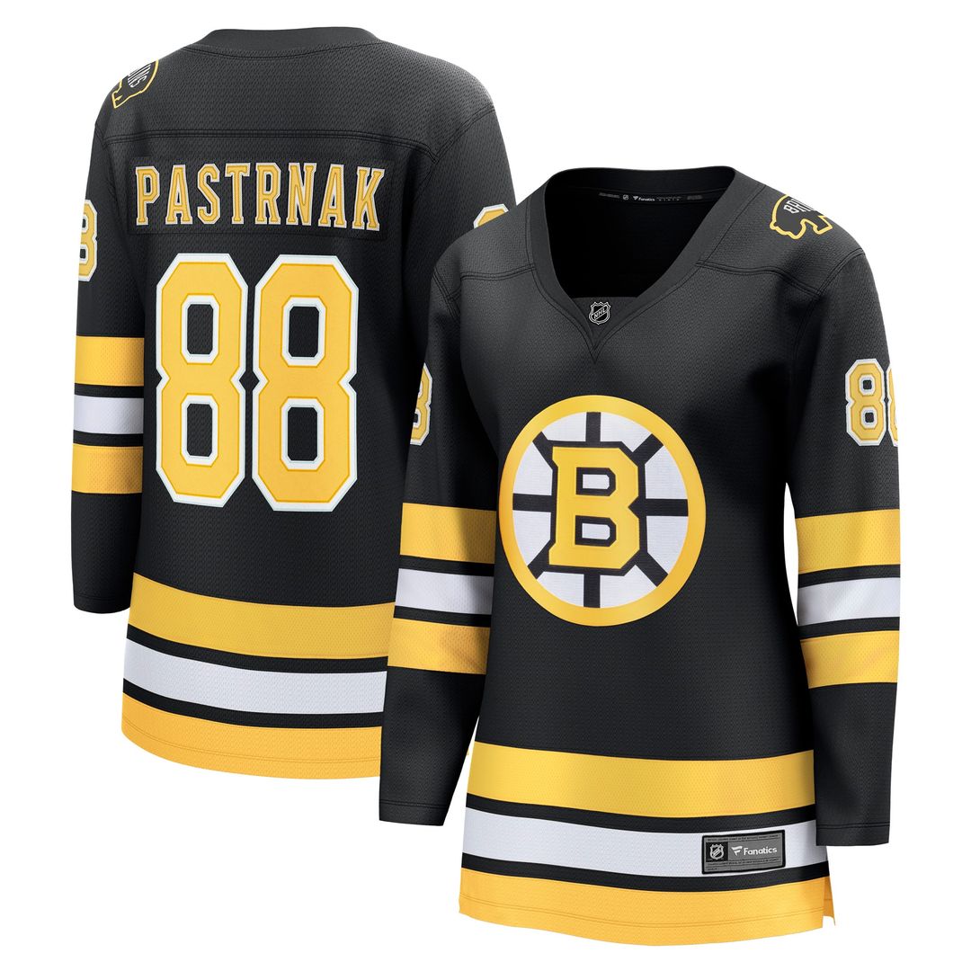 David Pastrnak Boston Bruins Fanatics Women's Away Breakaway Player Jersey - White