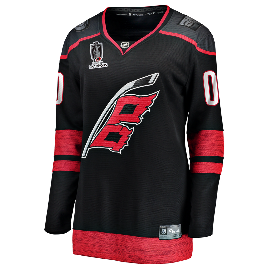 Carolina Hurricanes Fanatics Women's 2026 Stanley Cup Champions Home Breakaway Custom Jersey - Black