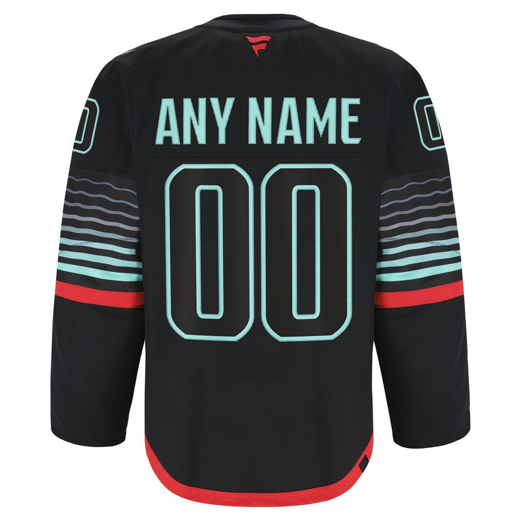 Seattle Kraken Fanatics Alternate Authentic Pro Custom Jersey - Black