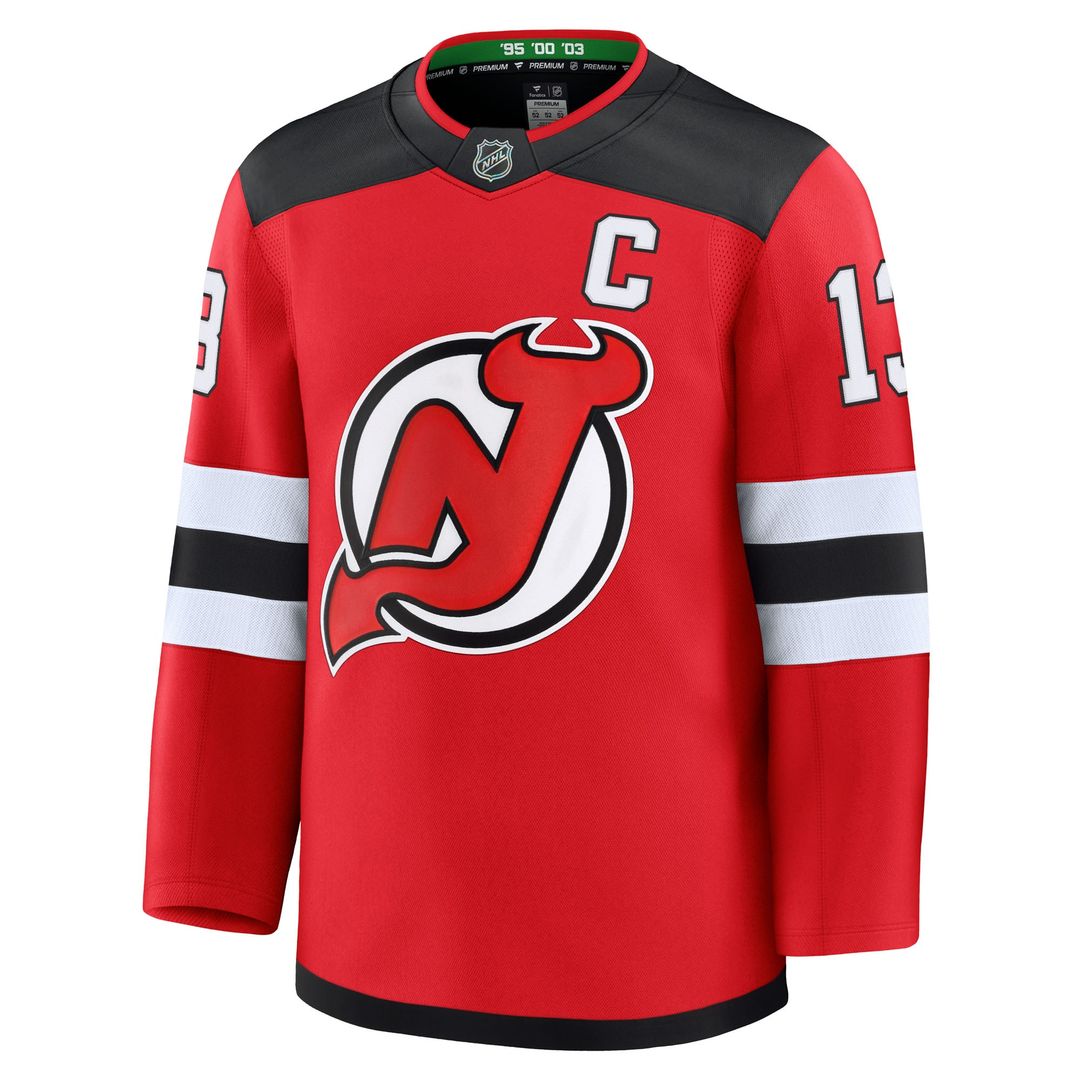 Nico Hischier New Jersey Devils Fanatics Away Premium Jersey - White