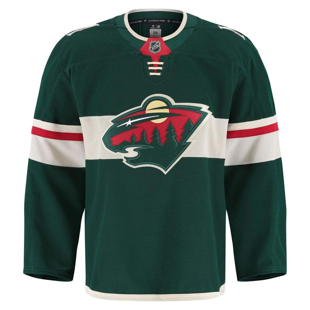 Minnesota Wild Fanatics Home Authentic Pro Jersey - Green