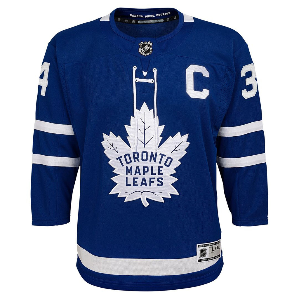 Auston Matthews Toronto Maple Leafs Youth Alternate Premier Player Jersey - Black
