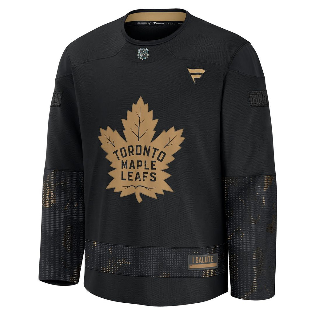 Toronto Maple Leafs Fanatics 2024 Military Appreciation Practice Jersey - Black
