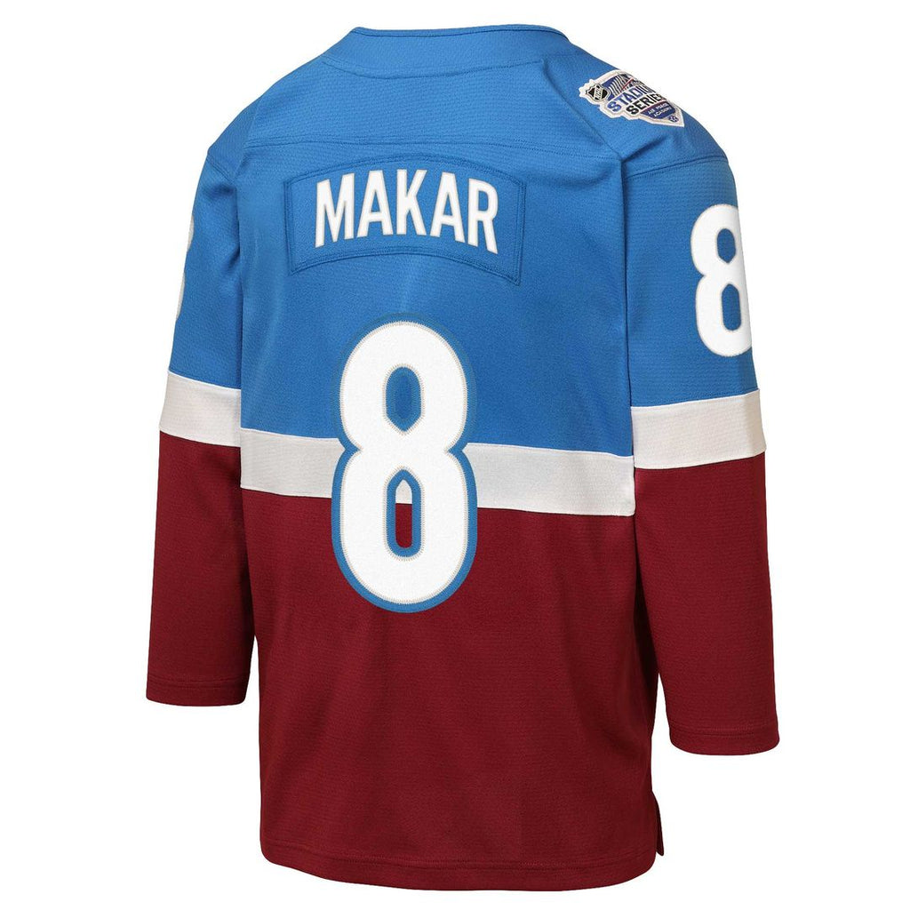 Cale Makar Colorado Avalanche Mitchell & Ness Youth 2020 Stadium Series Power Play Jersey - Blue/Burgundy