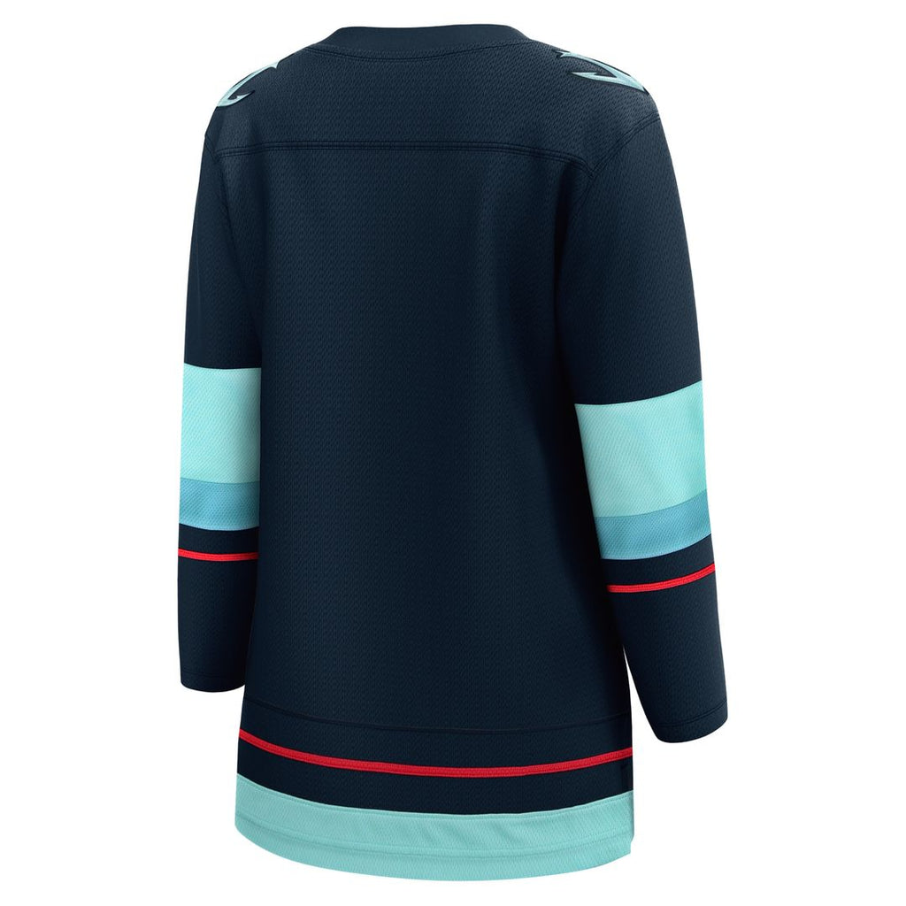 Seattle Kraken Fanatics Women's Home Breakaway Jersey - Navy