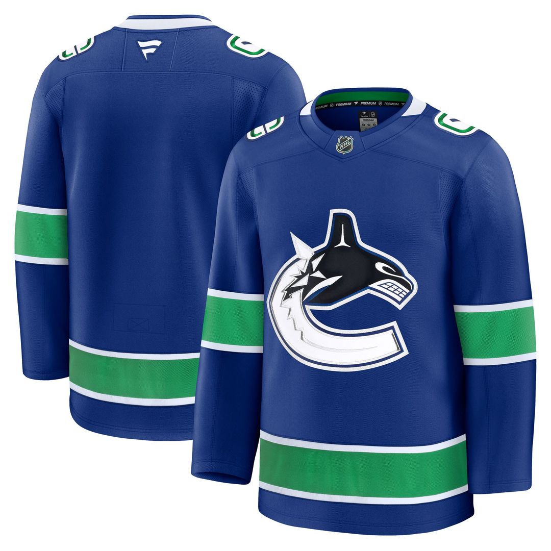 Vancouver Canucks Fanatics Away Premium Jersey - White