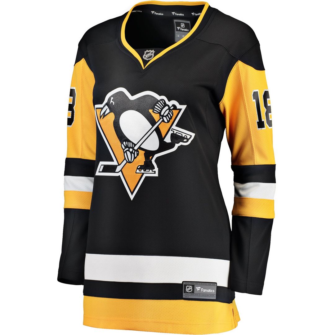 Andreas Johnsson Pittsburgh Penguins Fanatics Women's Home Breakaway Player Jersey - Black