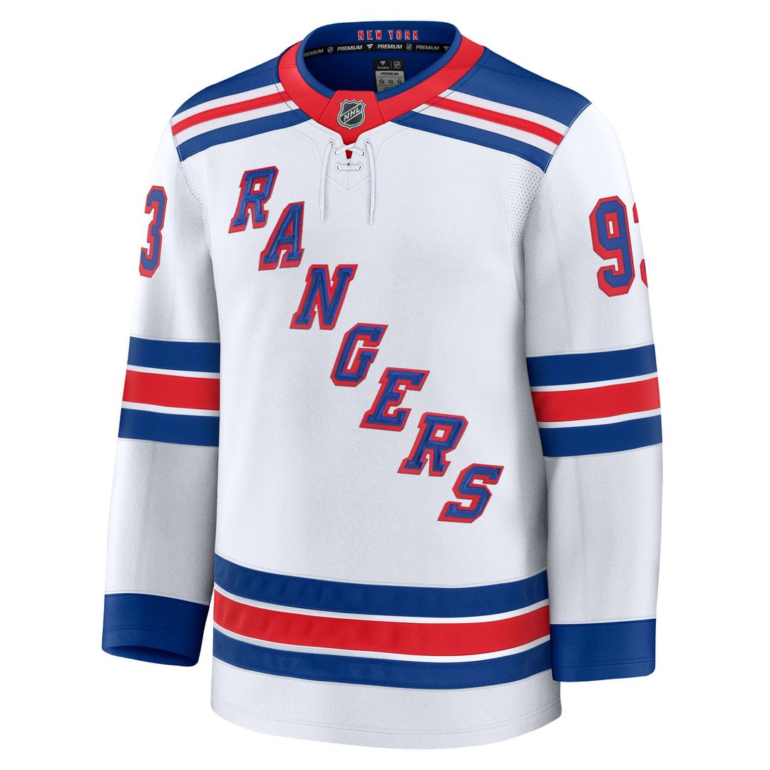 Mika Zibanejad New York Rangers Fanatics Home Premium Jersey - Blue