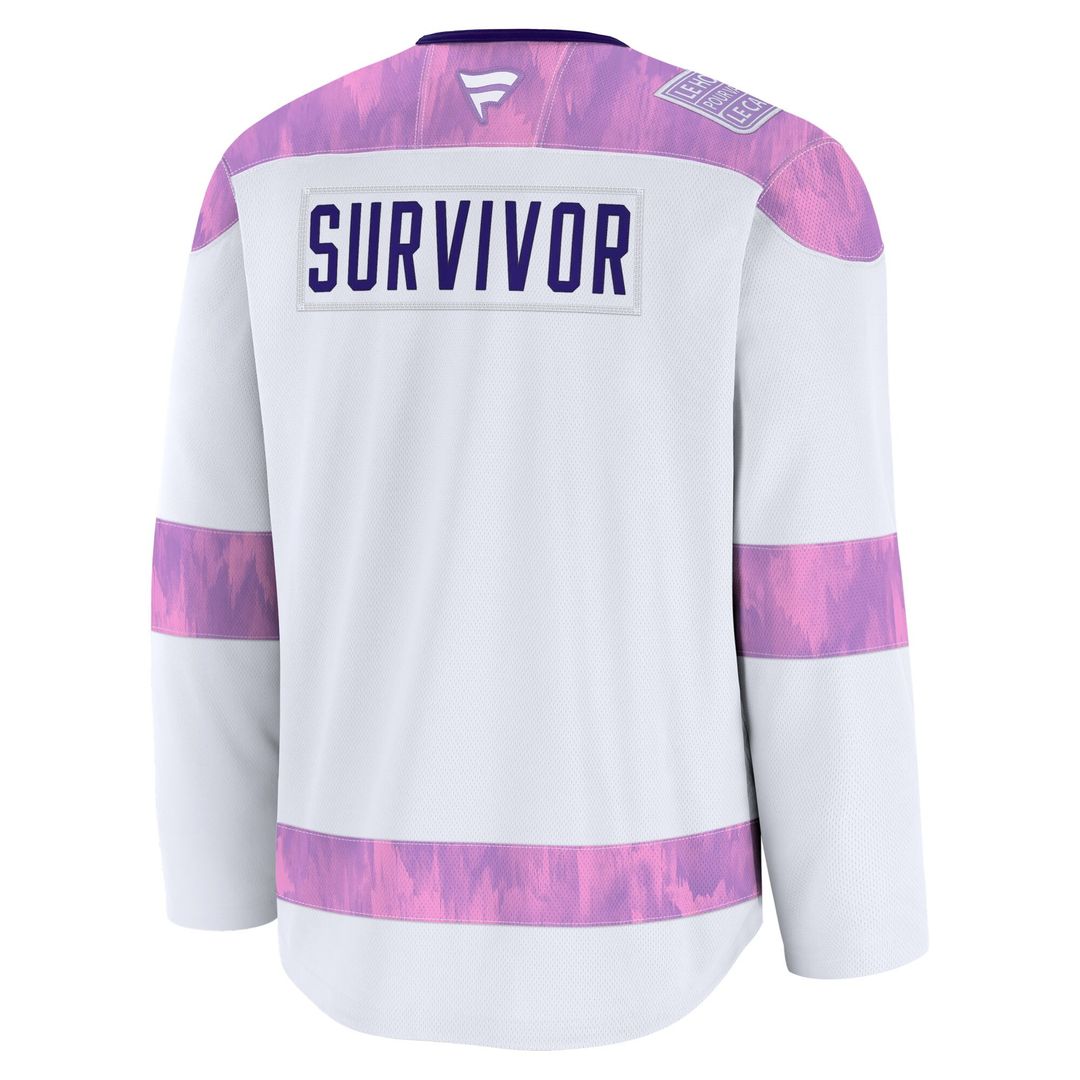 Buffalo Sabres Fanatics Hockey Fights Cancer Survivor Practice Jersey - White