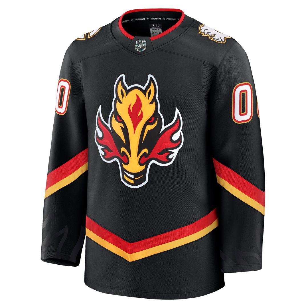 Calgary Flames Fanatics Home Premium Custom Jersey - Red