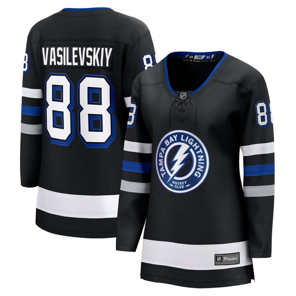 Andrei Vasilevskiy Tampa Bay Lightning Fanatics Women's  Breakaway Jersey - Black