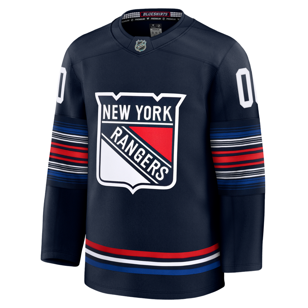 New York Rangers Fanatics Centennial Premium Custom Jersey - Blue