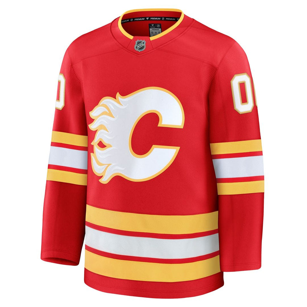 Calgary Flames Fanatics Home Premium Custom Jersey - Red