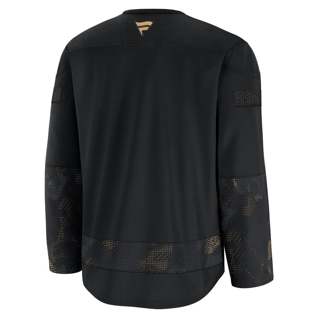 Los Angeles Kings Fanatics 2024 Military Appreciation Practice Jersey - Black