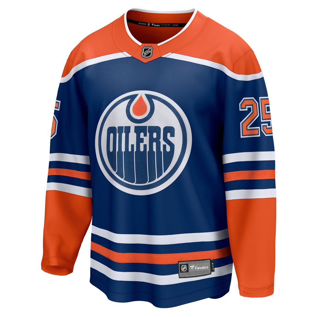 Darnell Nurse Edmonton Oilers Fanatics Home Breakaway Player Jersey - Royal