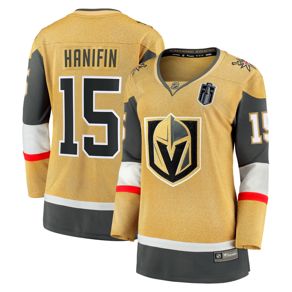 Noah Hanifin Vegas Golden Knights Fanatics Women's 2026 Stanley Cup Final Breakaway Jersey - Gold
