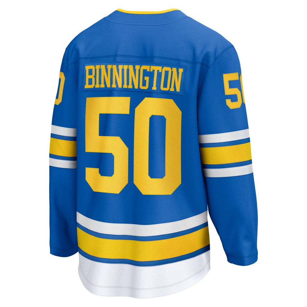 Jordan Binnington St. Louis Blues Fanatics Away Breakaway Player Jersey - White