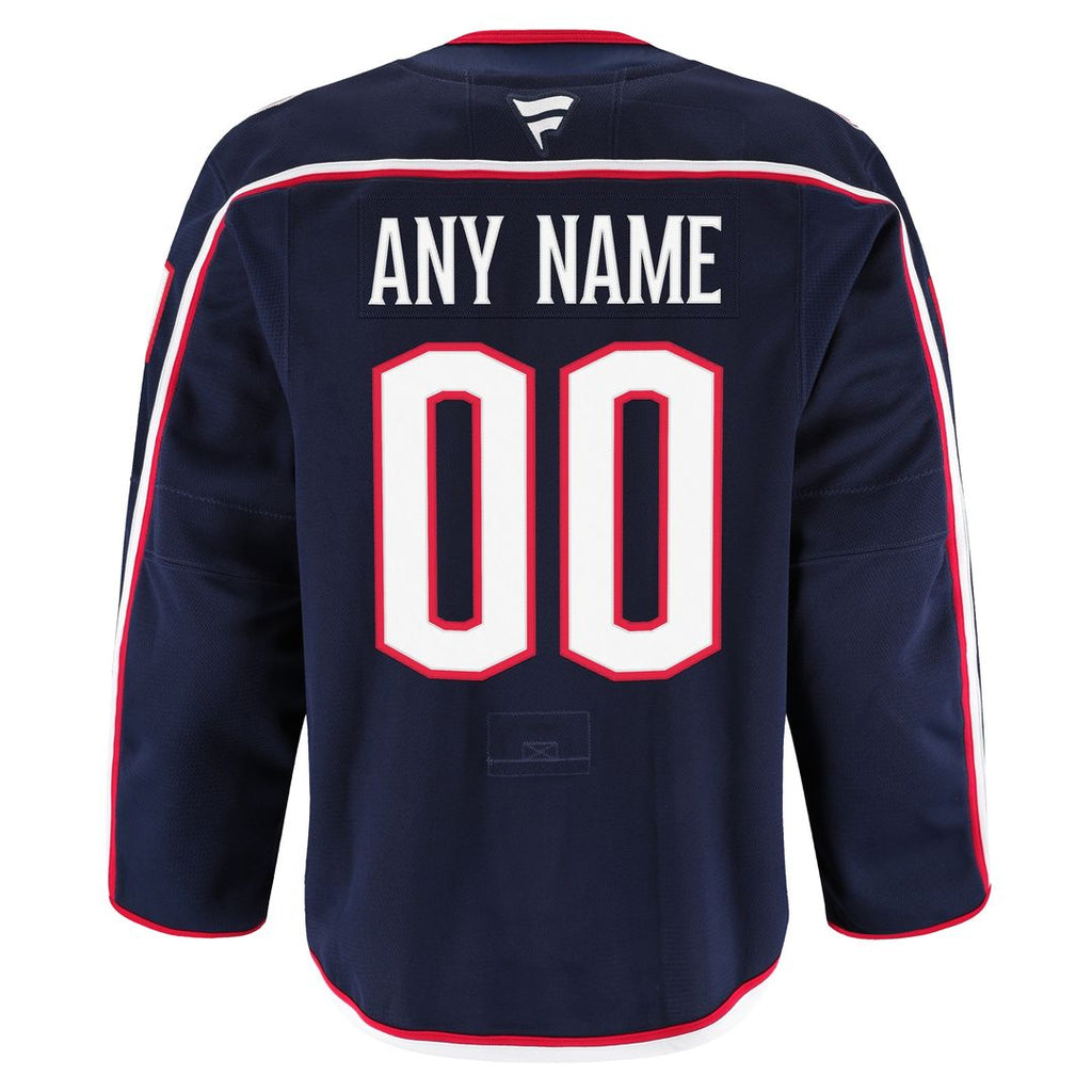 Columbus Blue Jackets Fanatics Home Authentic Pro Custom Jersey - Navy