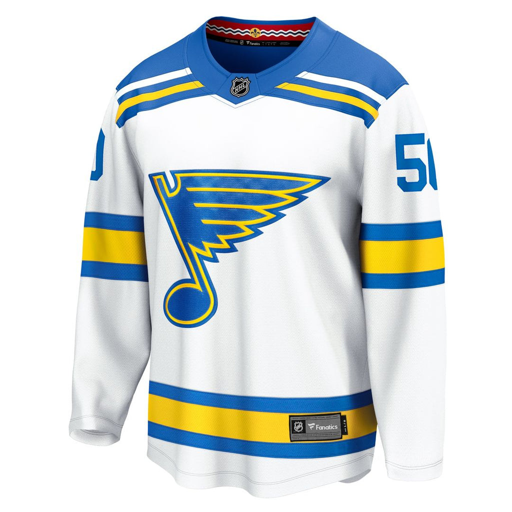 Jordan Binnington St. Louis Blues Fanatics Away Breakaway Player Jersey - White