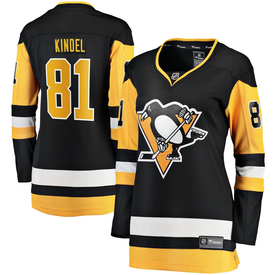 Ben Kindel Pittsburgh Penguins Fanatics Women's Home Breakaway Jersey - Black