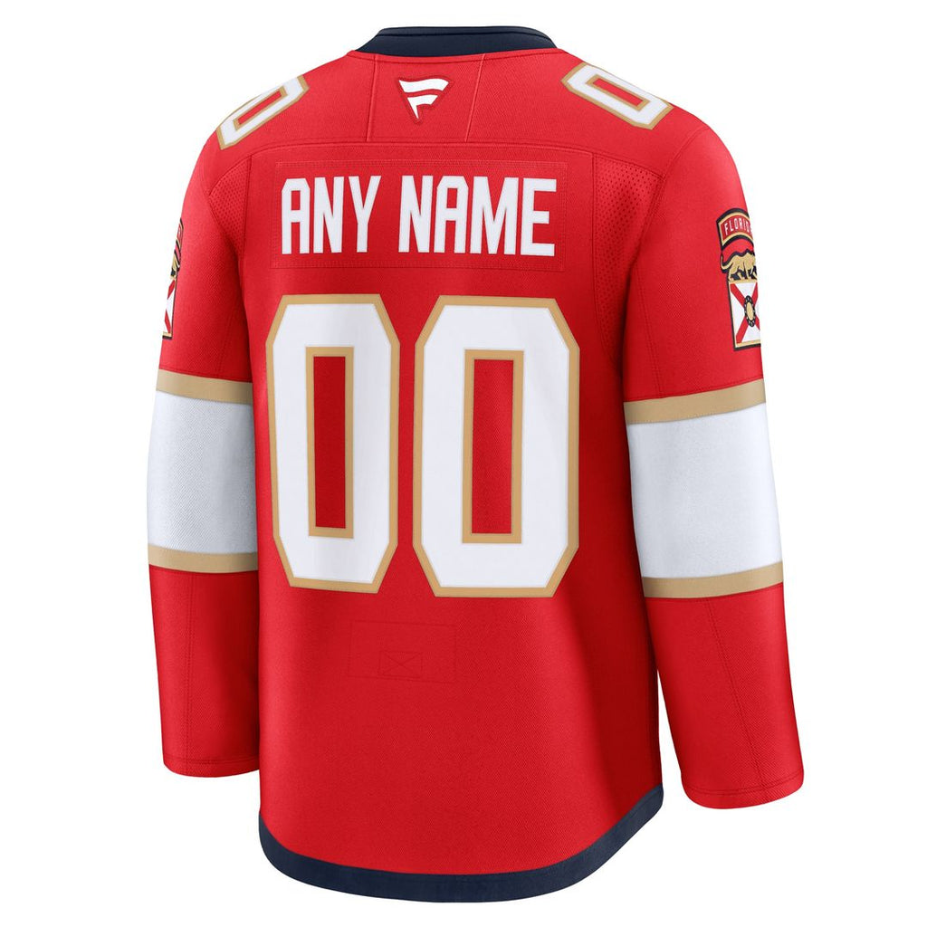 Florida Panthers Fanatics Away Premium Custom Jersey - White
