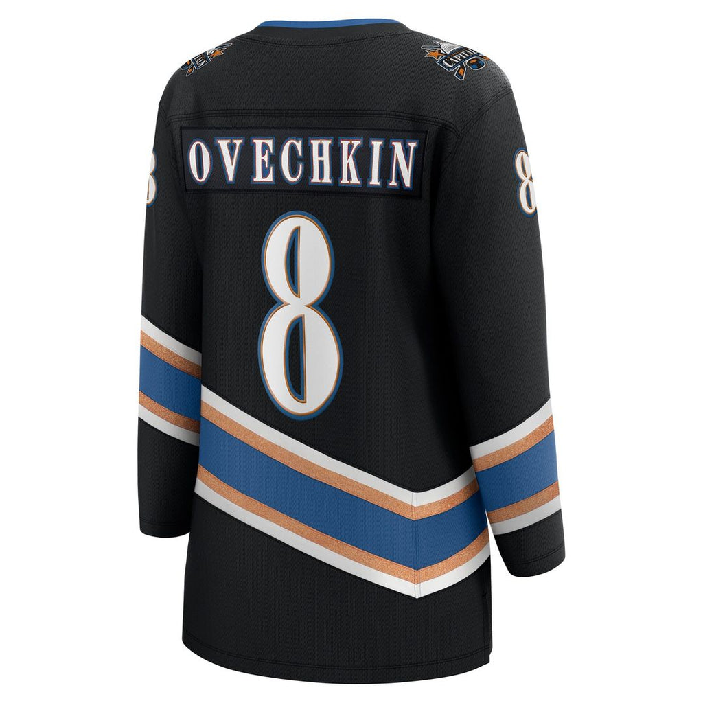 Alexander Ovechkin Washington Capitals Fanatics Women's 50th Anniversary Breakaway Jersey - Black