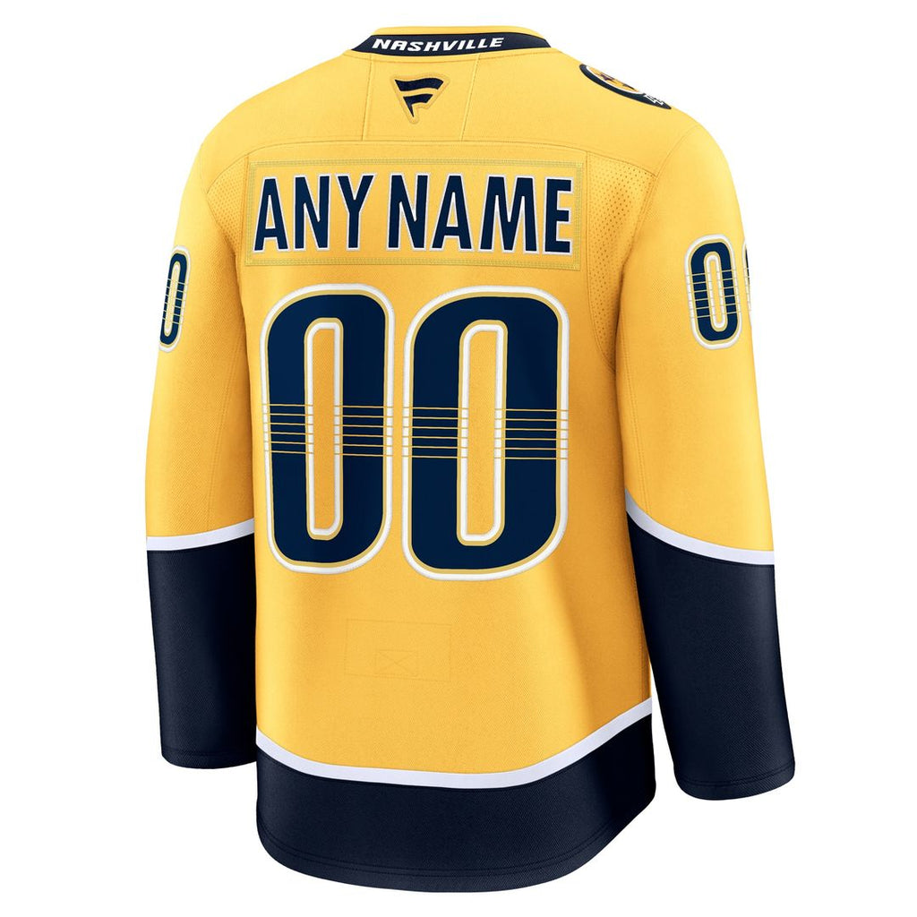 Nashville Predators Fanatics Away Premium Custom Jersey - White
