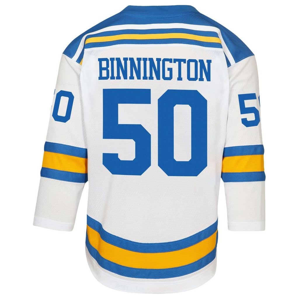 Jordan Binnington St. Louis Blues Youth Away Replica Player Jersey - White