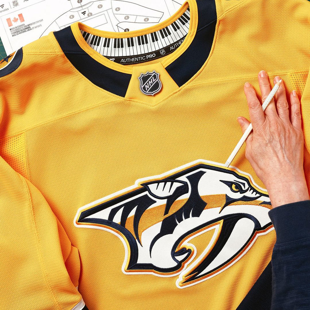 Nashville Predators Fanatics Home Authentic Pro Jersey - Yellow