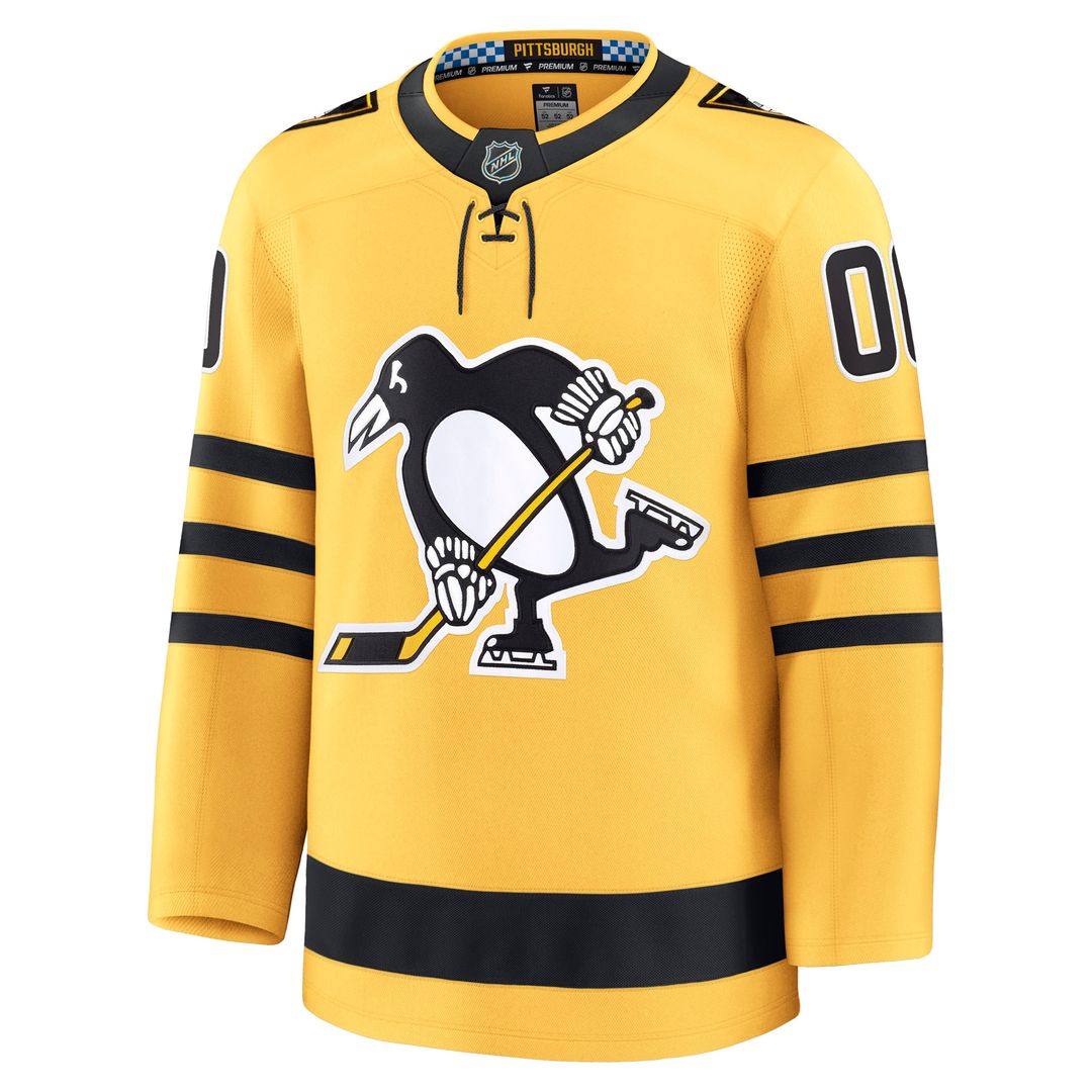 Pittsburgh Penguins Fanatics Home Premium Custom Jersey - Black
