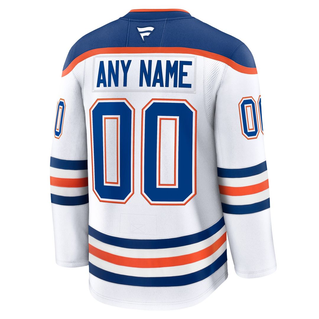 Edmonton Oilers Fanatics Alternate Premium Custom Jersey - Light Beige