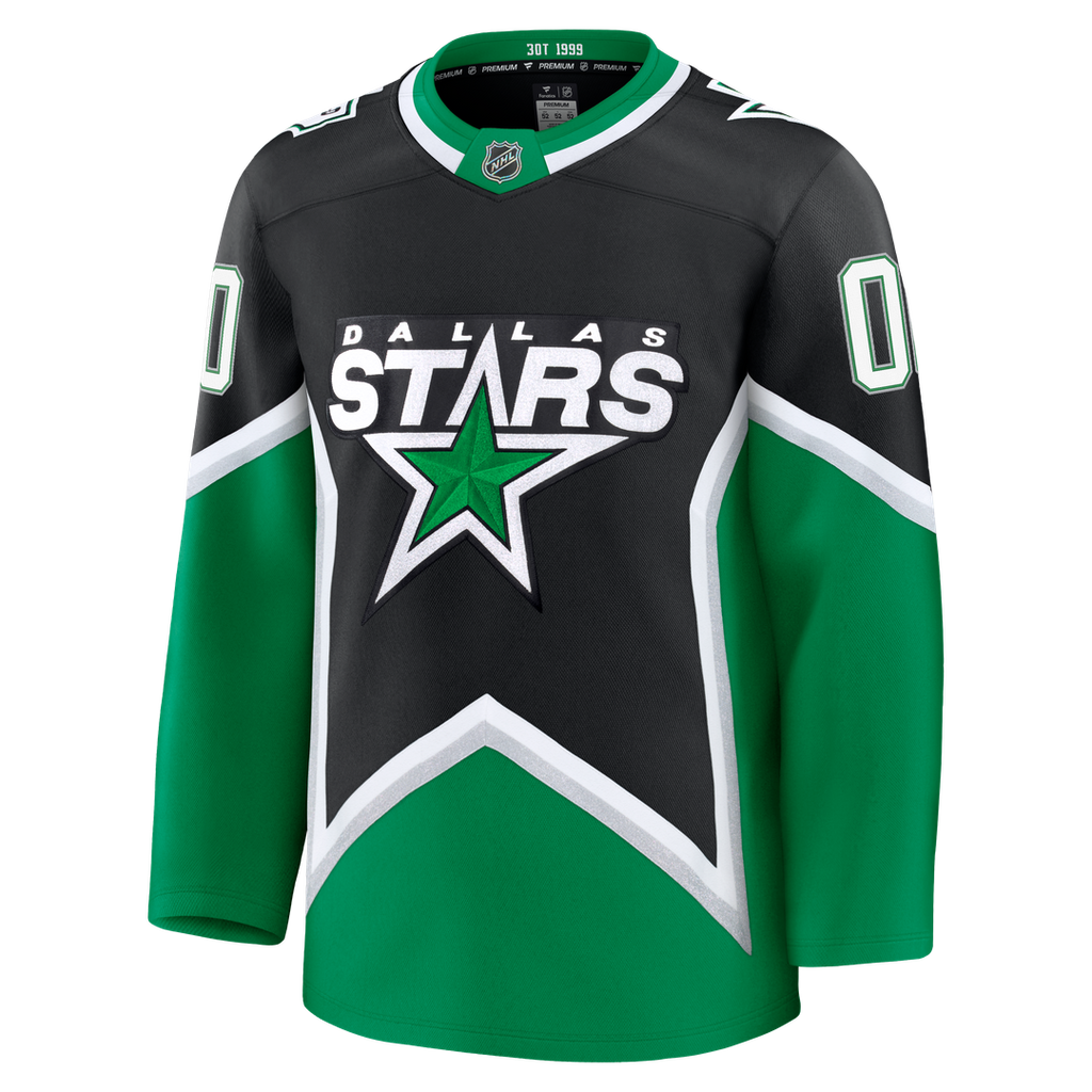 Dallas Stars Fanatics Alternate Premium Custom Jersey - Black