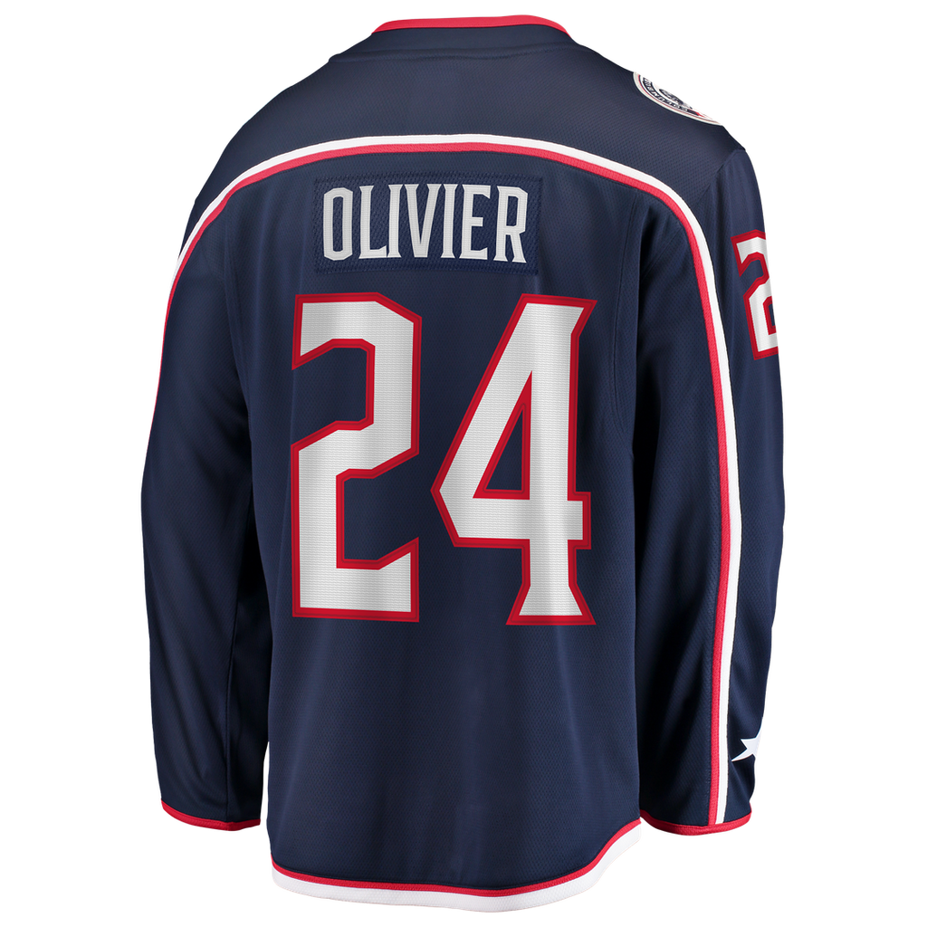 Mathieu Olivier Columbus Blue Jackets Fanatics Home Breakaway Jersey - Navy