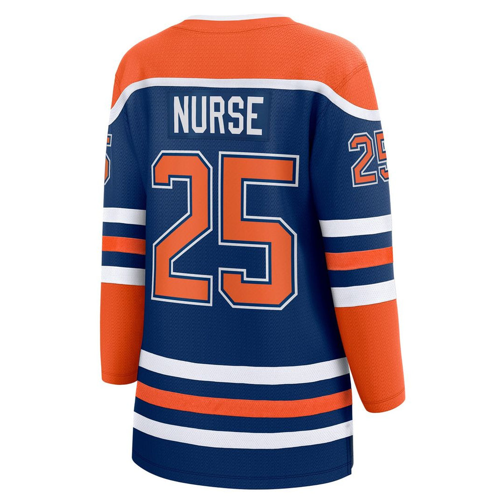 Darnell Nurse Edmonton Oilers Fanatics Women's Home Breakaway Player Jersey - Royal