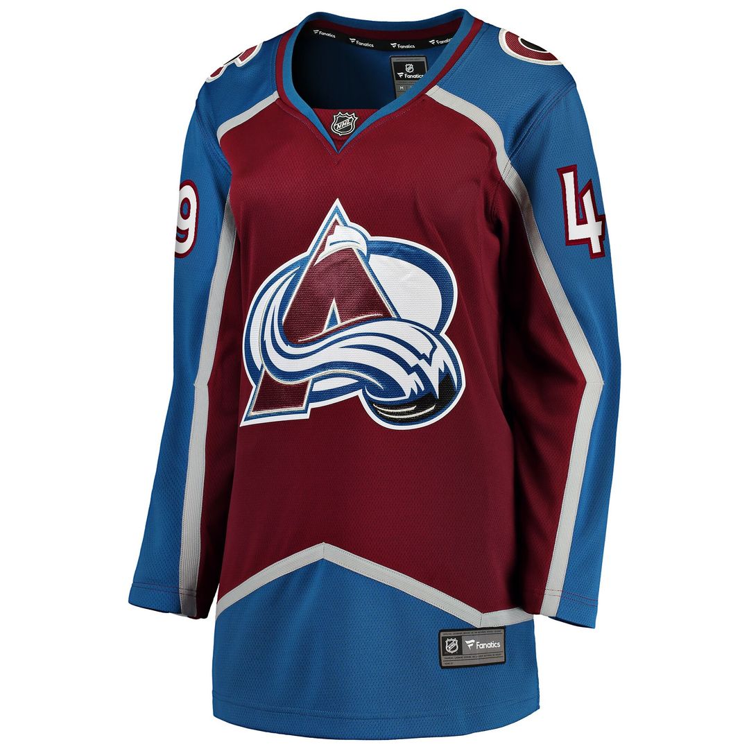 Samuel Girard Colorado Avalanche Fanatics Women's Home Breakaway Player Jersey - Burgundy