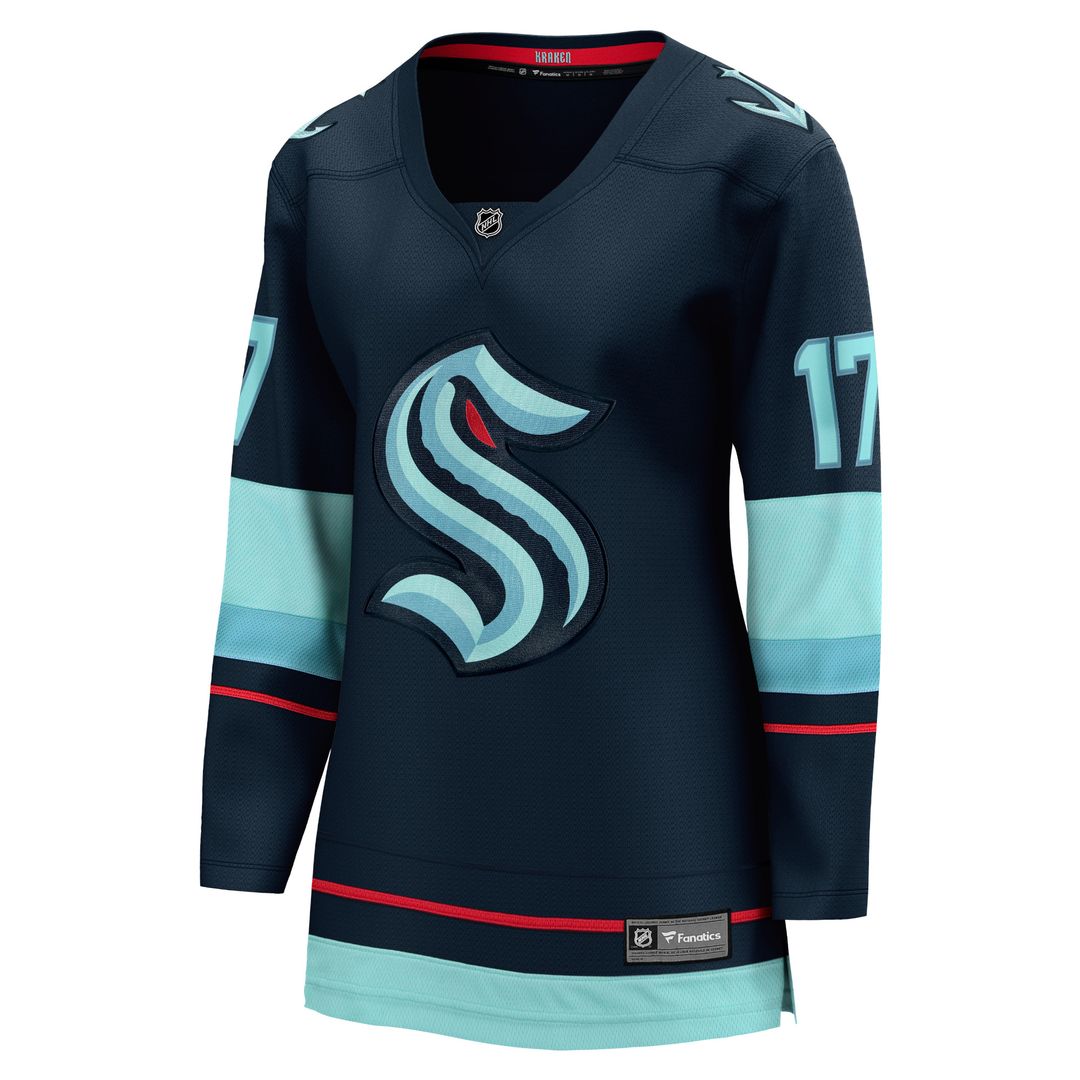 Jaden Schwartz Seattle Kraken Fanatics Women's Home Breakaway Player Jersey - Navy